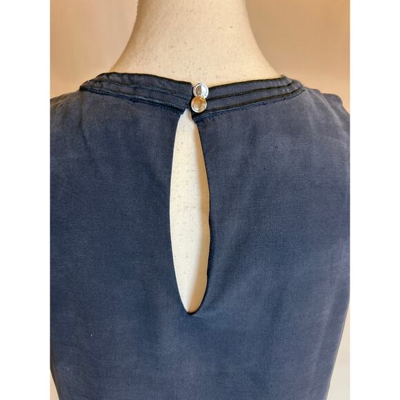 Tommy Bahamas | 100% Silk Embroidered Floral Shift Dress w/Pockets | Small - Picture 14 of 16